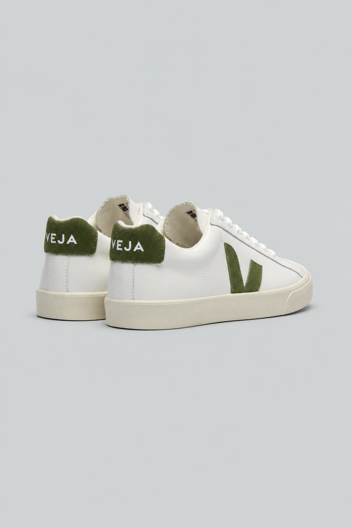Women’s Esplar Leather Sneakers - White/Kiwi - 6 US / 37 EU - Sneaker