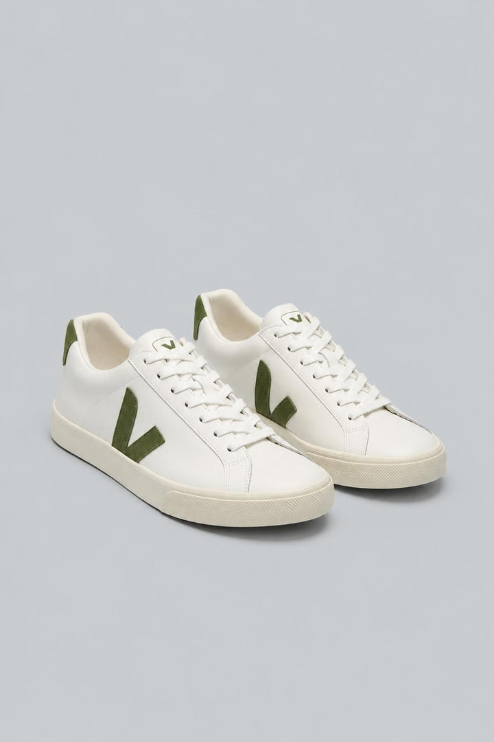 Women’s Esplar Leather Sneakers - White/Kiwi - 6 US / 37 EU - Sneaker
