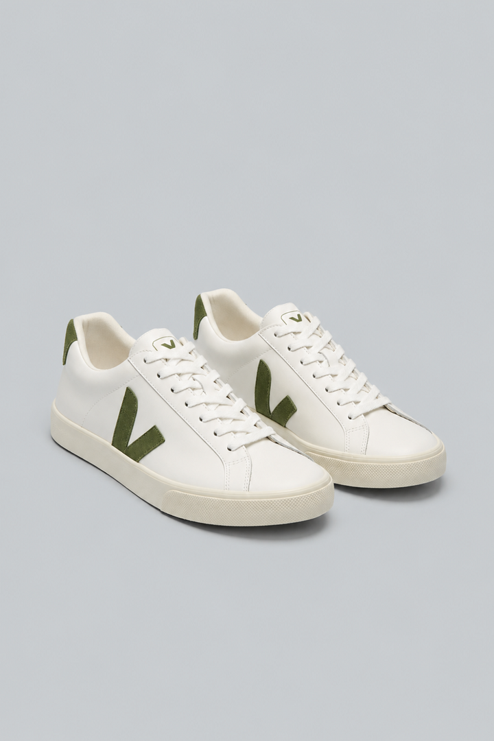 Women’s Esplar Leather Sneakers - White/Kiwi - 6 US / 37 EU - Sneaker