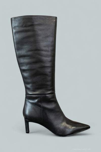 Women’s Eva Boots - Black Leather - Boots