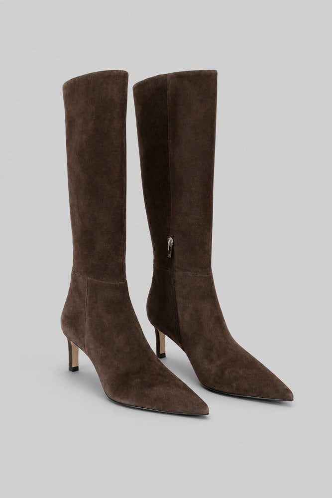 Women’s Eva Boots - Dark Brown Suede - Boots