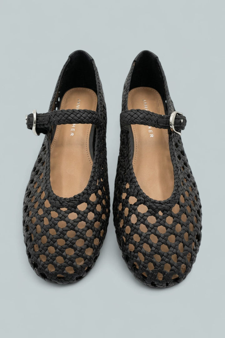 Women’s Evonna Flats - Black 001 Leather - Mary Jane