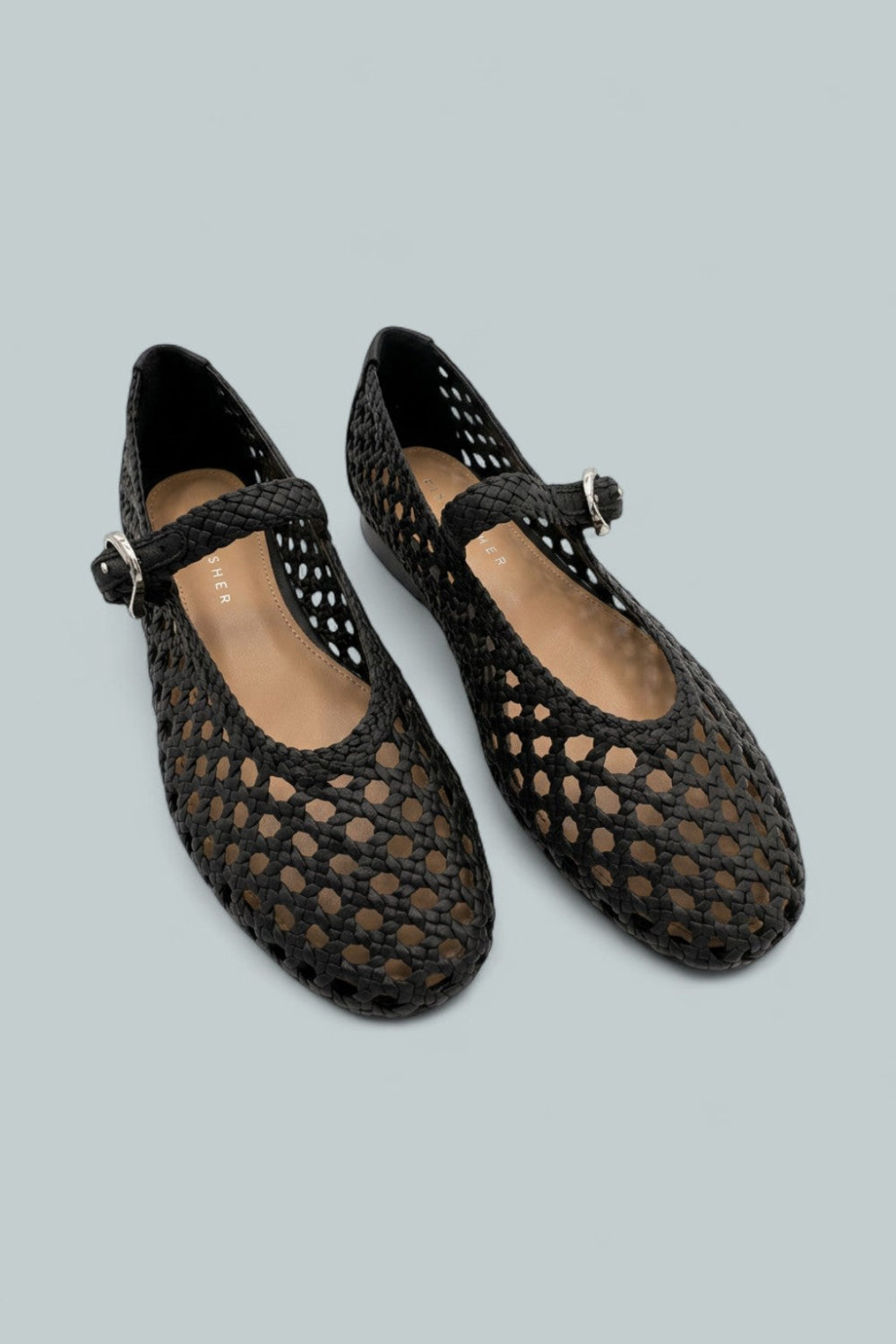 Women’s Evonna Flats - Black 001 Leather - Mary Jane