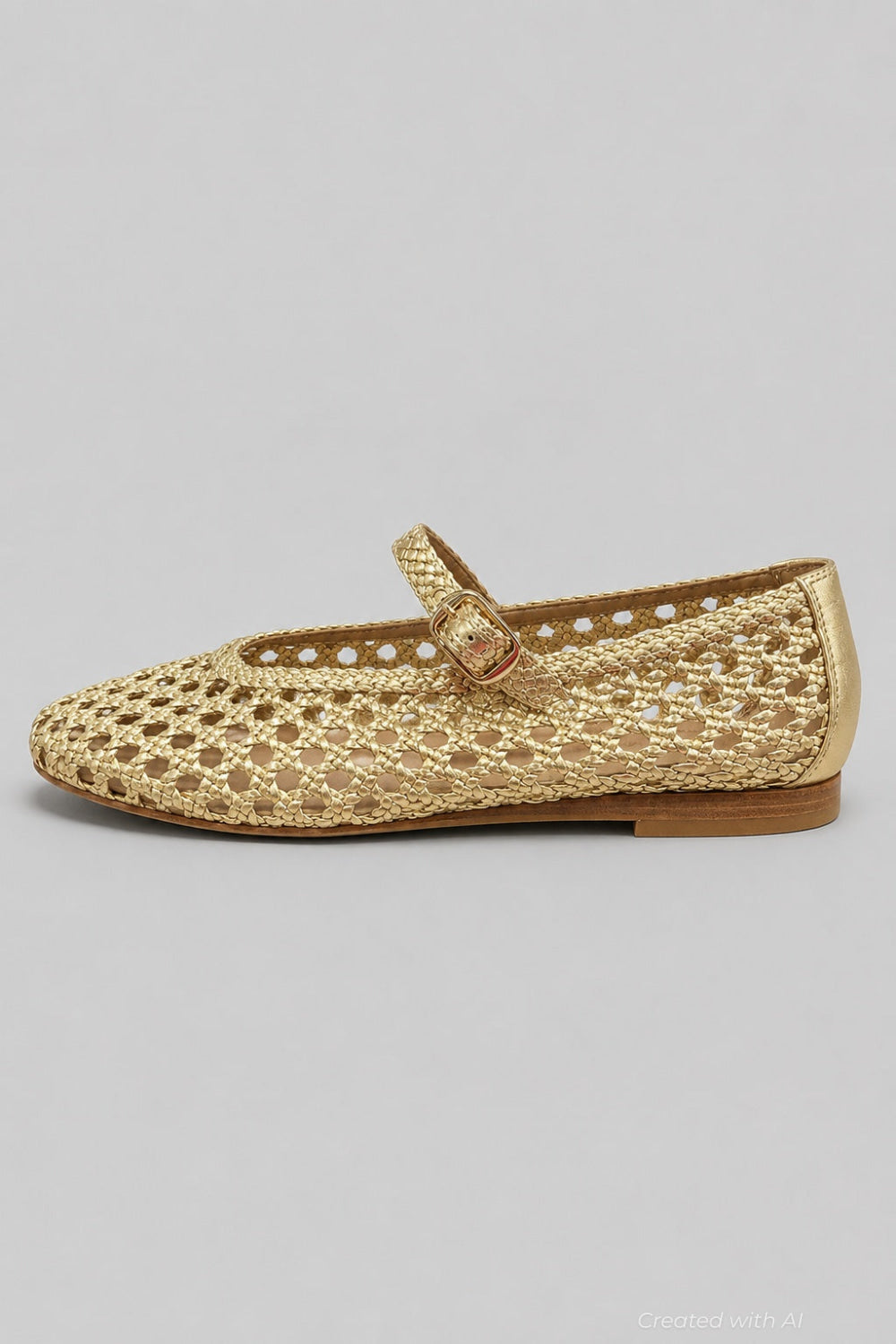 Women’s Evonna Flats - Gold - 9 - Flats