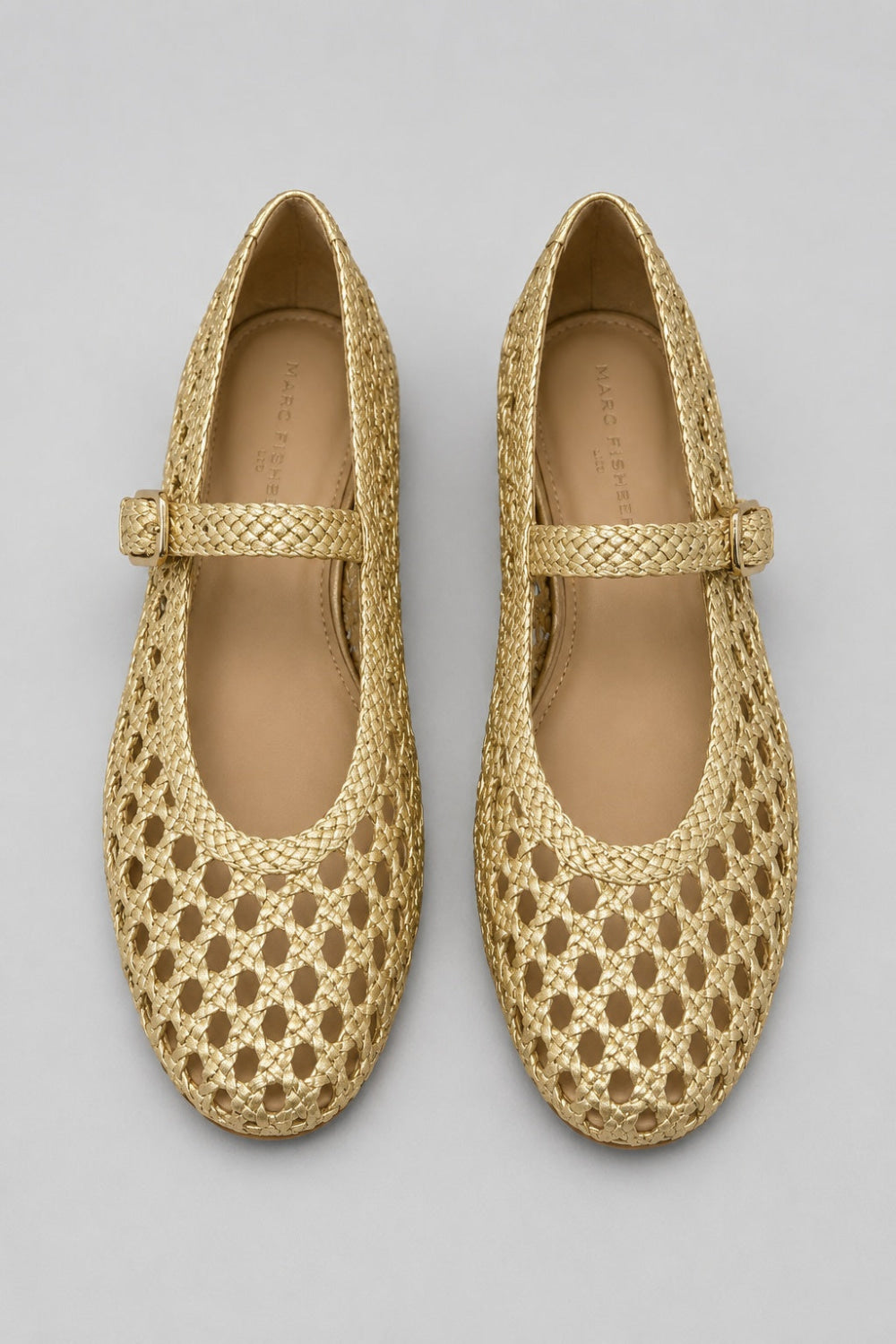 Women’s Evonna Flats - Gold - 9 - Flats