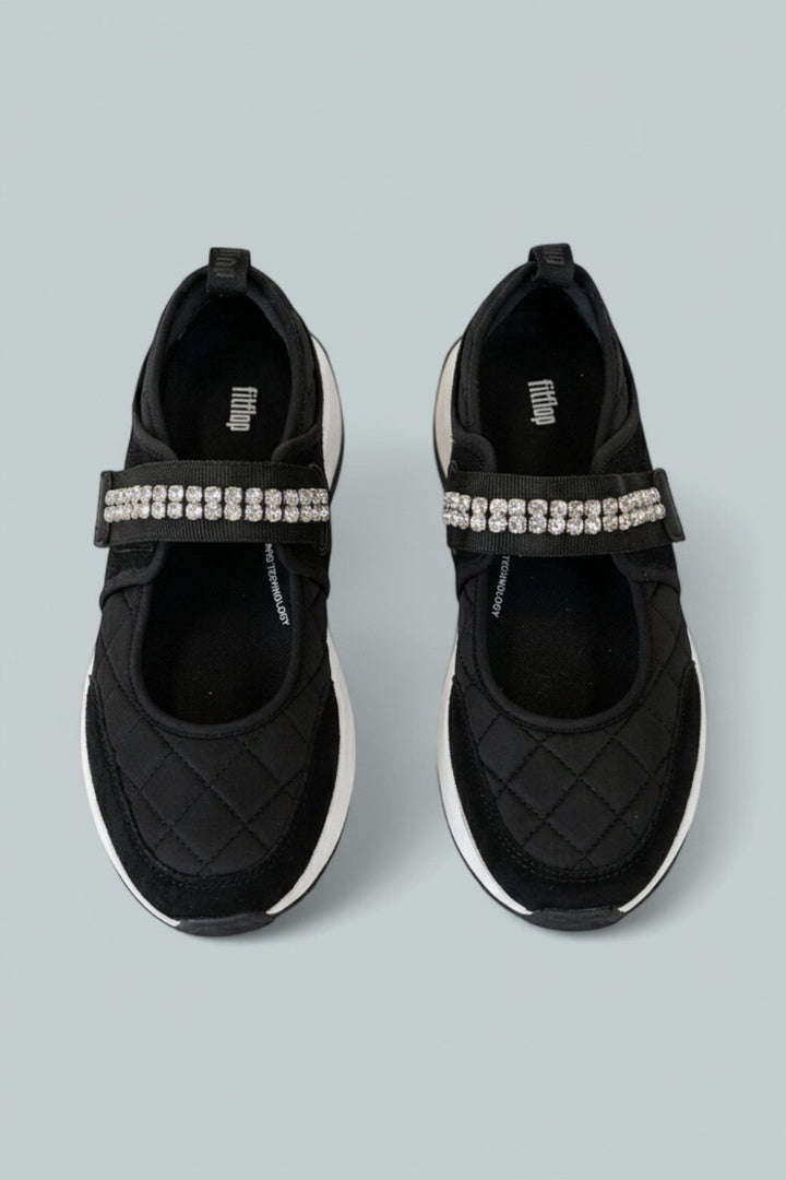 Women’s F-Mode Flow Embellished Mary Jane Sneakers - Black - Mary Jane