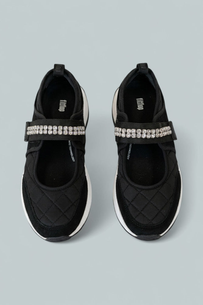 Women’s F-Mode Flow Embellished Mary Jane Sneakers - Black - Mary Jane