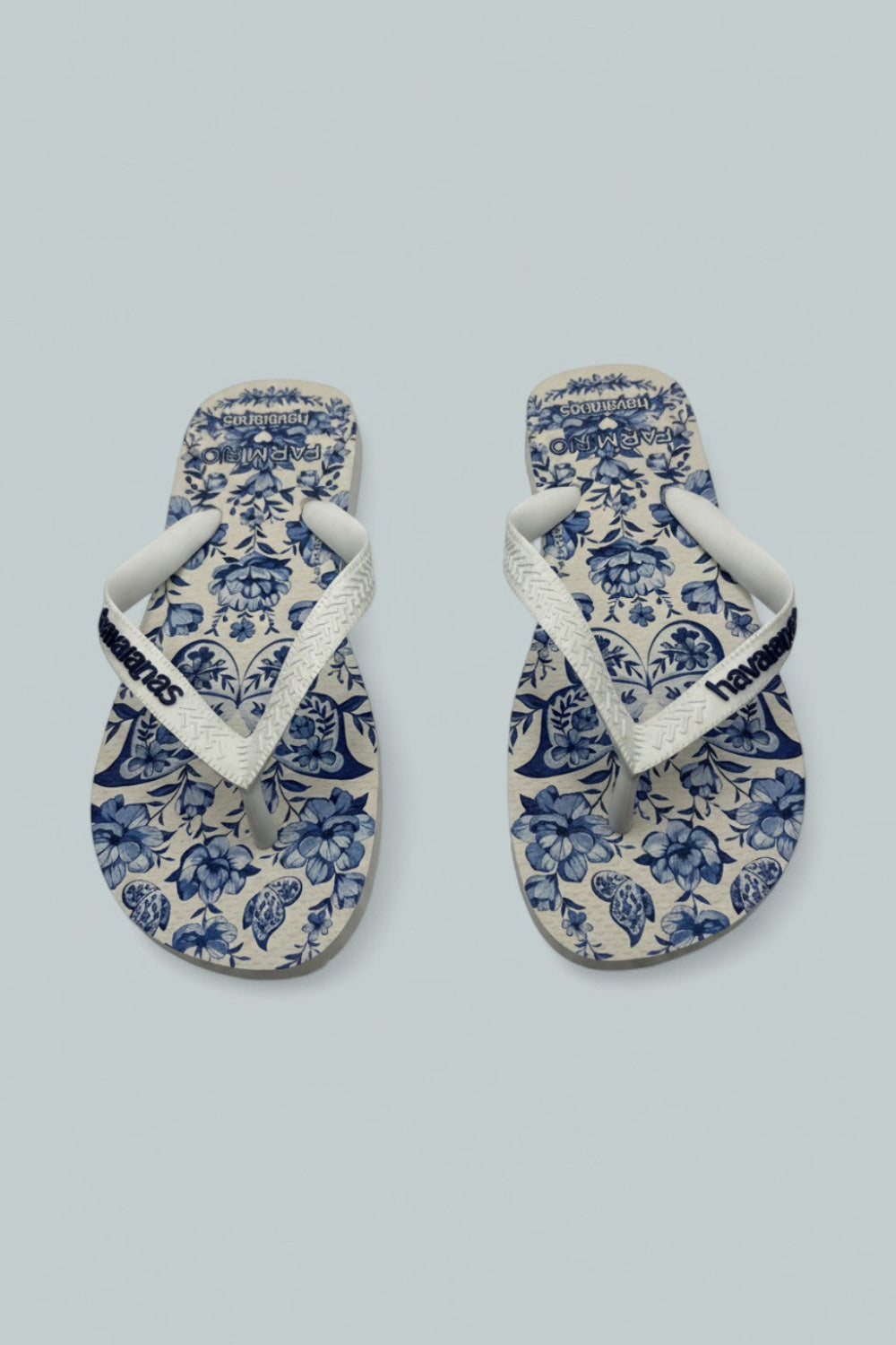 Women’s Farm Rio Porcelain Garden Flip Flop Sandals - White - 39/40 - Sandals