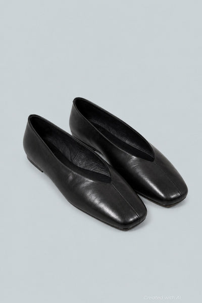 Women’s Fathom Square Toe Ballet Flats - Black - Flats