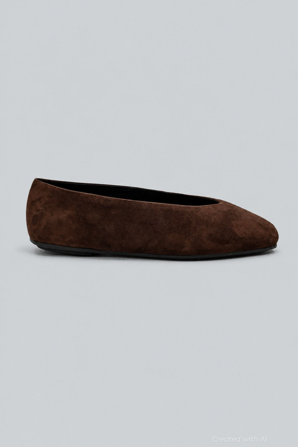 Women’s Fathom Square Toe Ballet Flats - Brown Suede - 8.5 - Flats