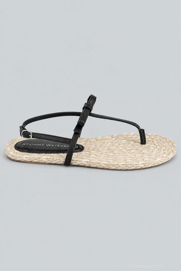 Women’s Felicity Espadrille Sandals - Black/Natural - 8.5 - Sandals