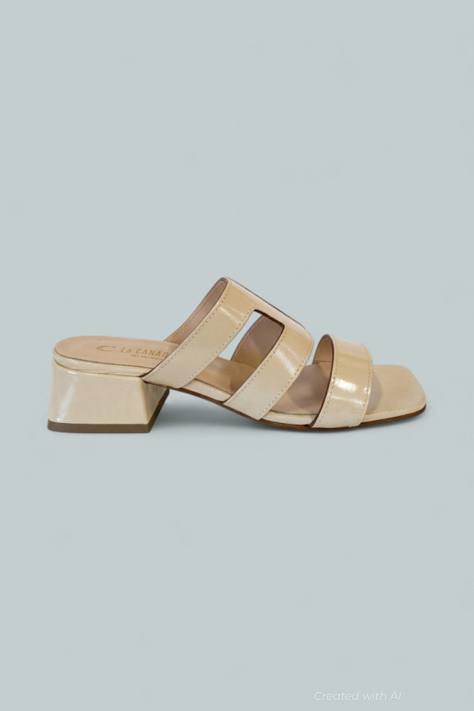 Women’s Fifi Leather Sandals - Beige - 7 - Sandal