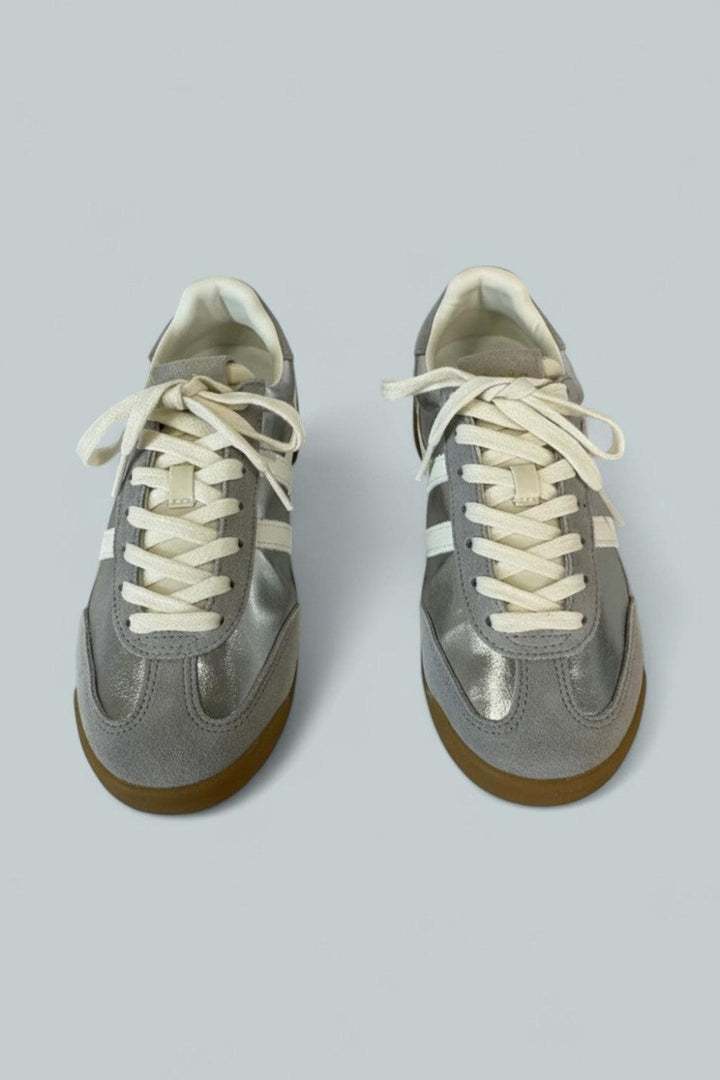 Women’s Firefly Metallic Sneakers - Silver/Off White - 7 - Sneaker