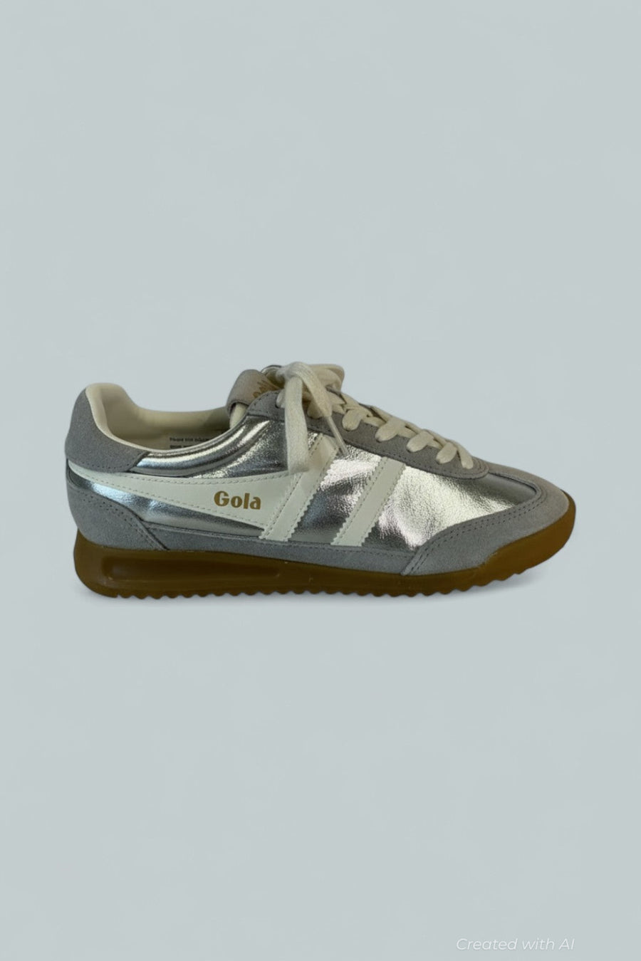 Women’s Firefly Metallic Sneakers - Silver/Off White - 7 - Sneaker