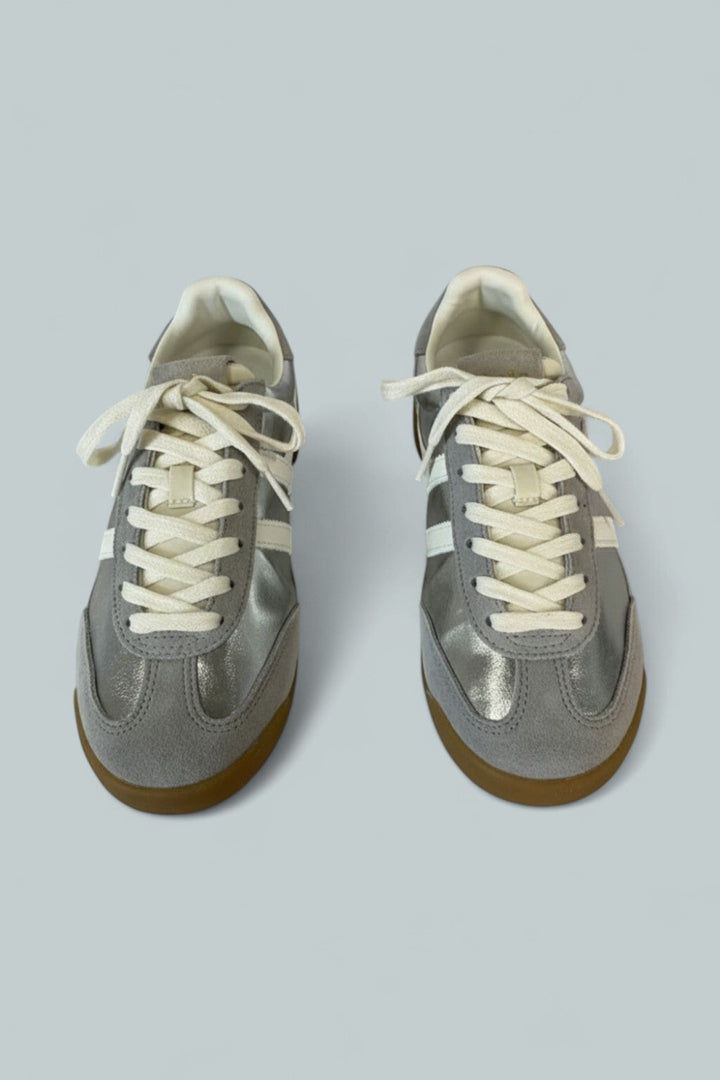 Women’s Firefly Metallic Sneakers - Silver/Off White - 7 - Sneaker