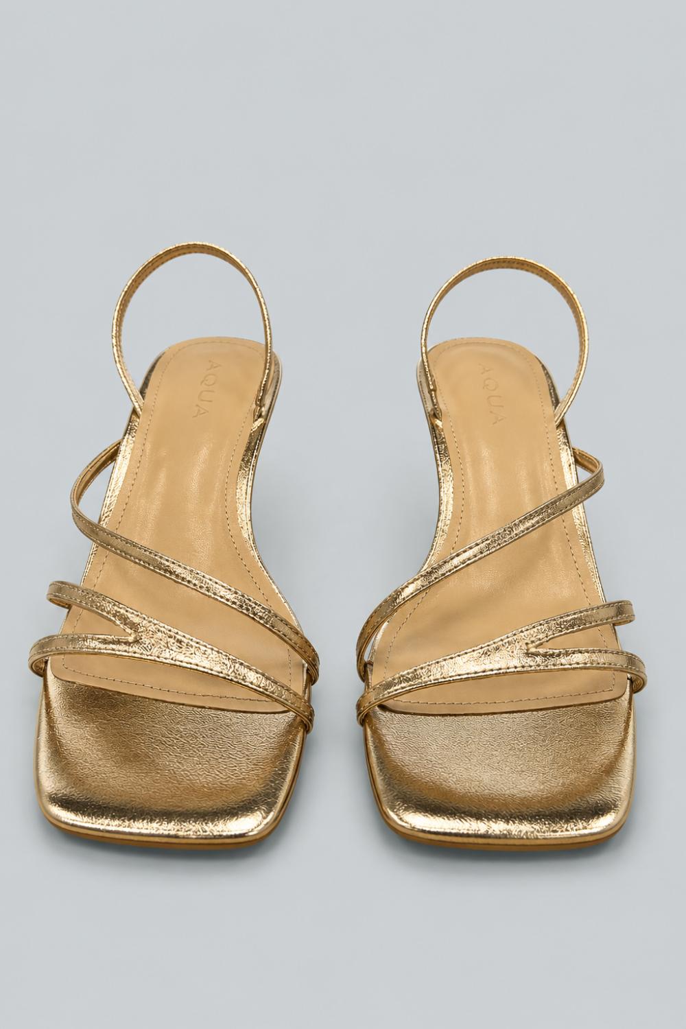Women’s Flona Strappy Sandals - Gold Leather - Sandals