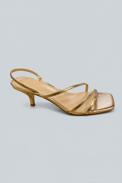 Women’s Flona Strappy Sandals - Gold Leather - Sandals