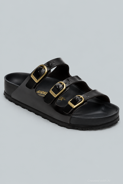 Women’s Florida High Shine Exquisite Sandals - Black - 10 10.5 US / 41 EU - Sandal