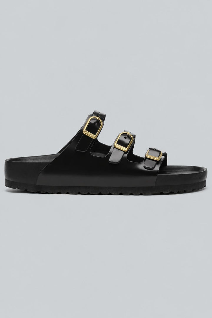 Women’s Florida High Shine Exquisite Sandals - Black - 10 10.5 US / 41 EU - Sandal