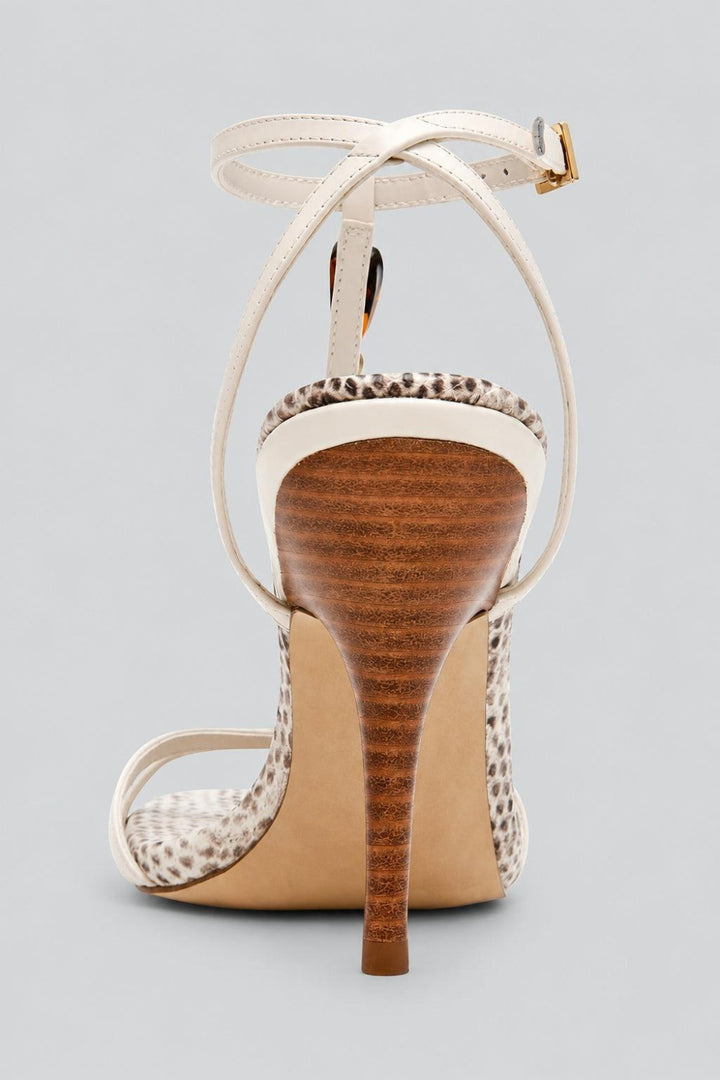 Women’s Frenzi Embellished Sandals - Natural Snake - 6.5 - Sandals
