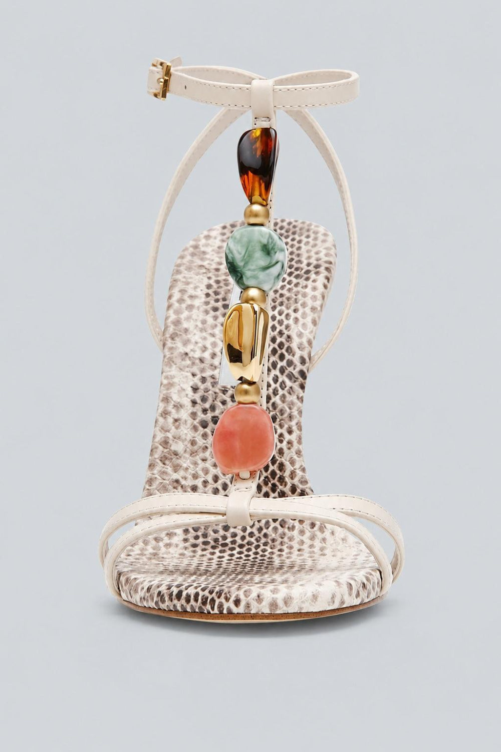 Women’s Frenzi Embellished Sandals - Natural Snake - 6.5 - Sandals
