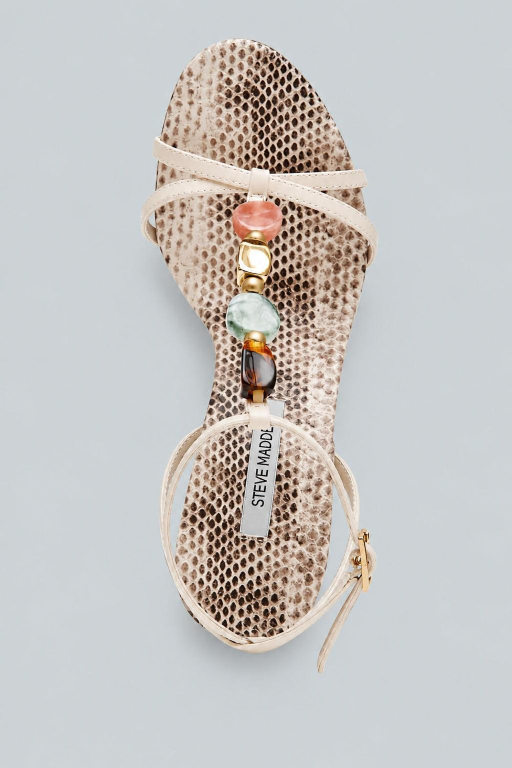 Women’s Frenzi Embellished Sandals - Natural Snake - 6.5 - Sandals