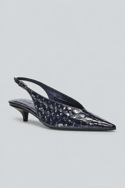 Women’s Gabby Pumps Exclusive - Black Croc - Heels