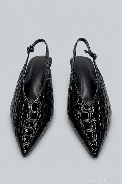 Women’s Gabby Pumps - Navy Croc - 7 - Heels