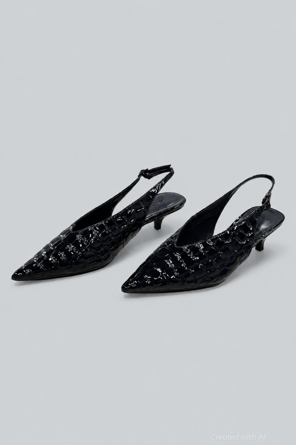 Women’s Gabby Pumps - Navy Croc - 7 - Heels