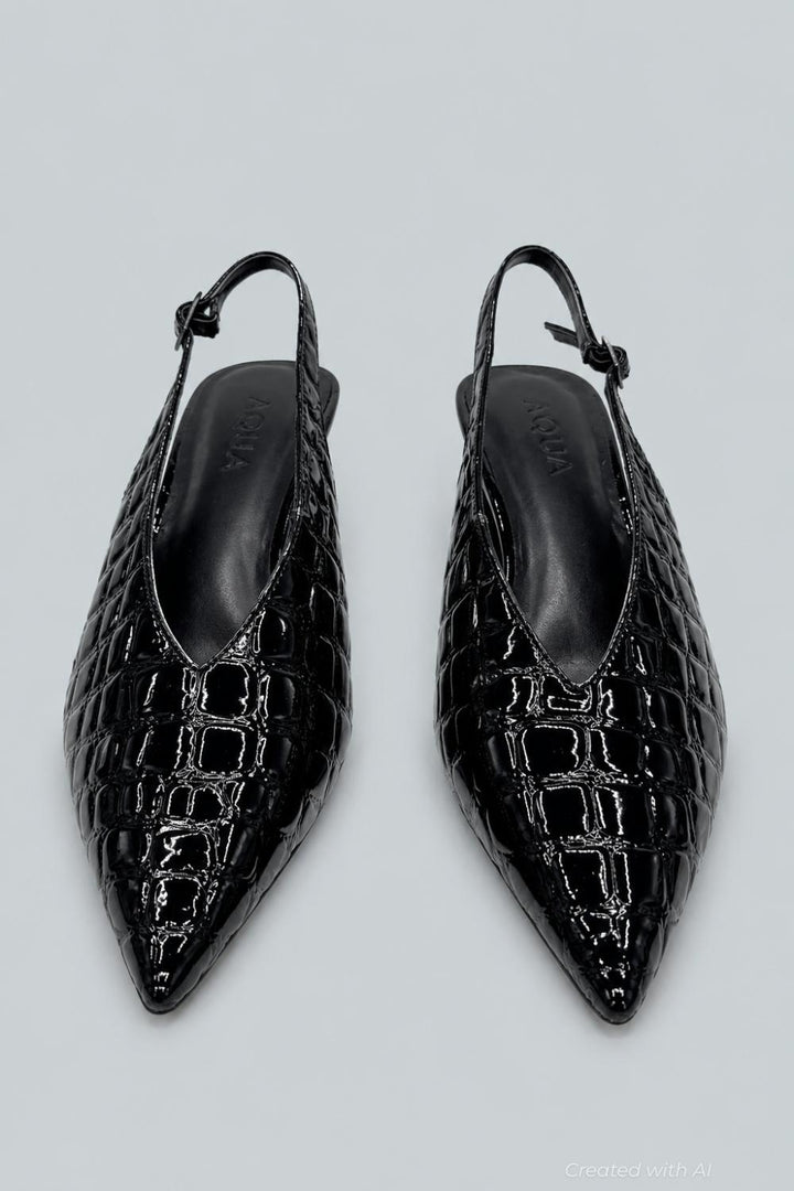 Women’s Gabby Pumps - Navy Croc - 7 - Heels