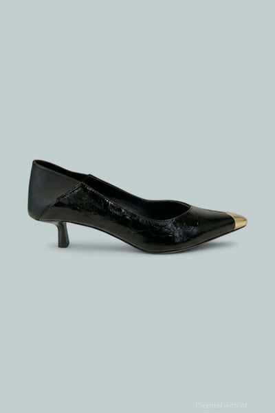Women’s Garlan Pointed Pumps - Black Patent - 6 - Heels