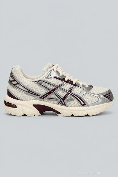 Women’s Gel-1130 Running Sneakers - Cream/Benimo Purple - US 6 - Sneaker