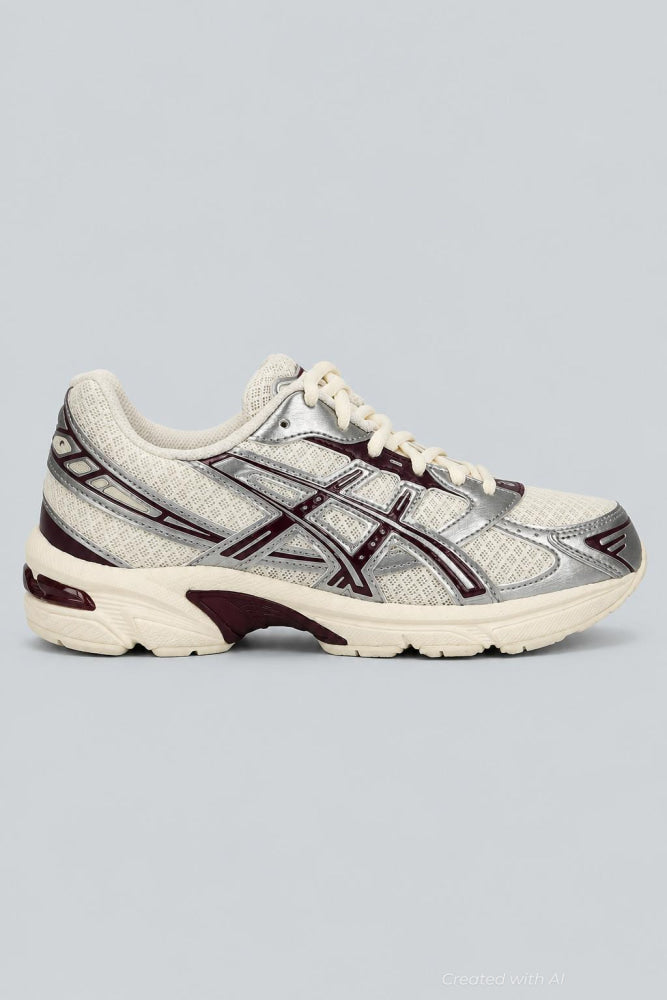 Women’s Gel-1130 Running Sneakers - Cream/Benimo Purple - US 6 - Sneaker