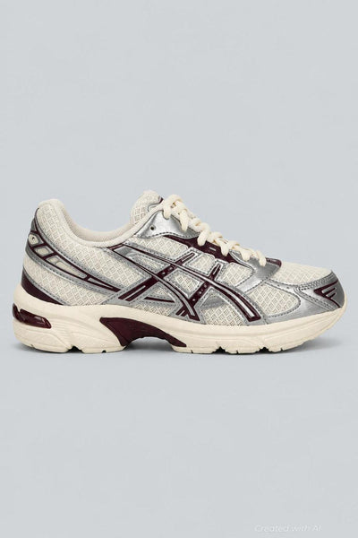Women’s Gel-1130 Running Sneakers - Cream/Benimo Purple - US 6 - Sneaker