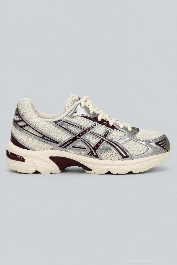 Women’s Gel-1130 Running Sneakers - Cream/Benimo Purple - US 6 - Sneaker