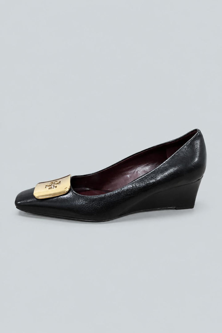 Women’s Georgia Wedge Pumps - Perfect Black - 7.5 - Heels