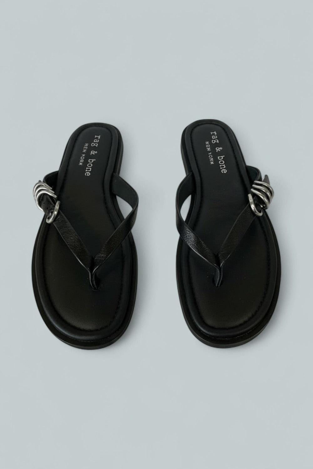 Women’s Gia Thong Sandals - Black - 8.5 US / 38.5 EU - Sandals