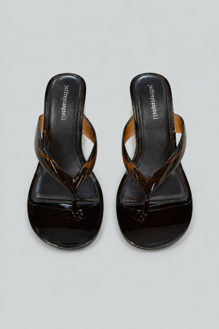 Women’s Gigabyte Jelly Wedge Thong Sandals - Brown - 9 - Sandal