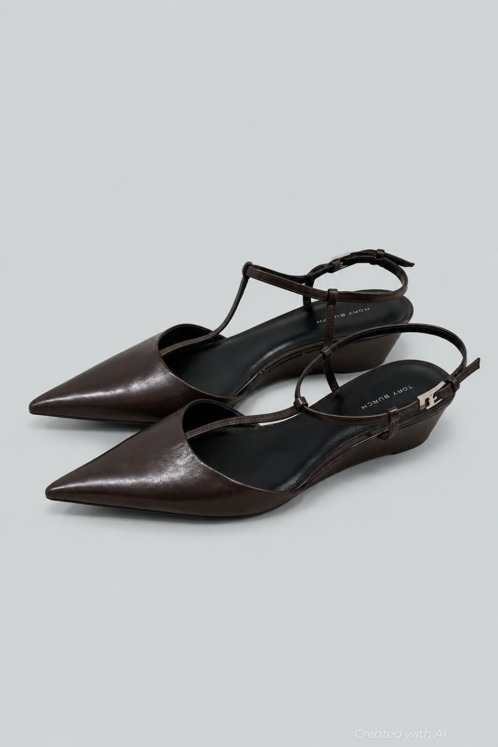 Women’s Gigi Strappy Wedge Pumps - John Coco - 9.5 - Heels
