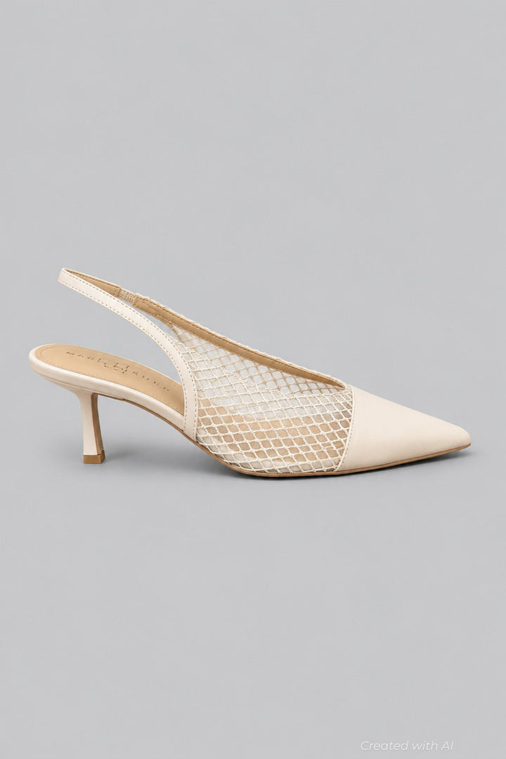 Women’s Gipsi Slingback Pumps - Ivory - 7.5 - Slingback