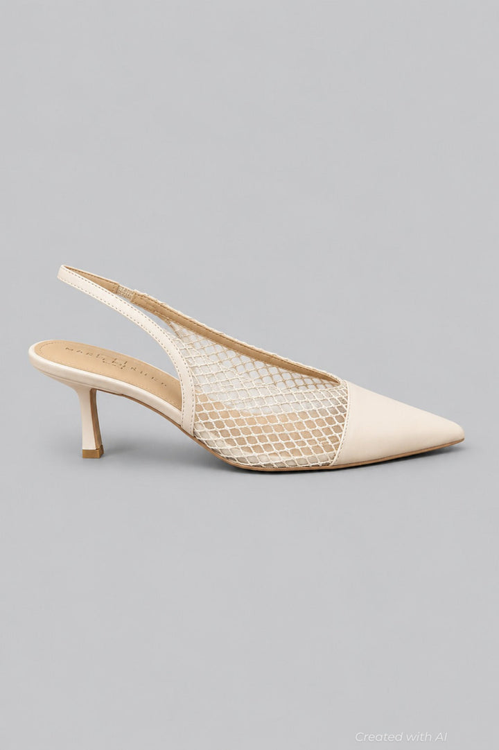 Women’s Gipsi Slingback Pumps - Ivory - 7.5 - Slingback