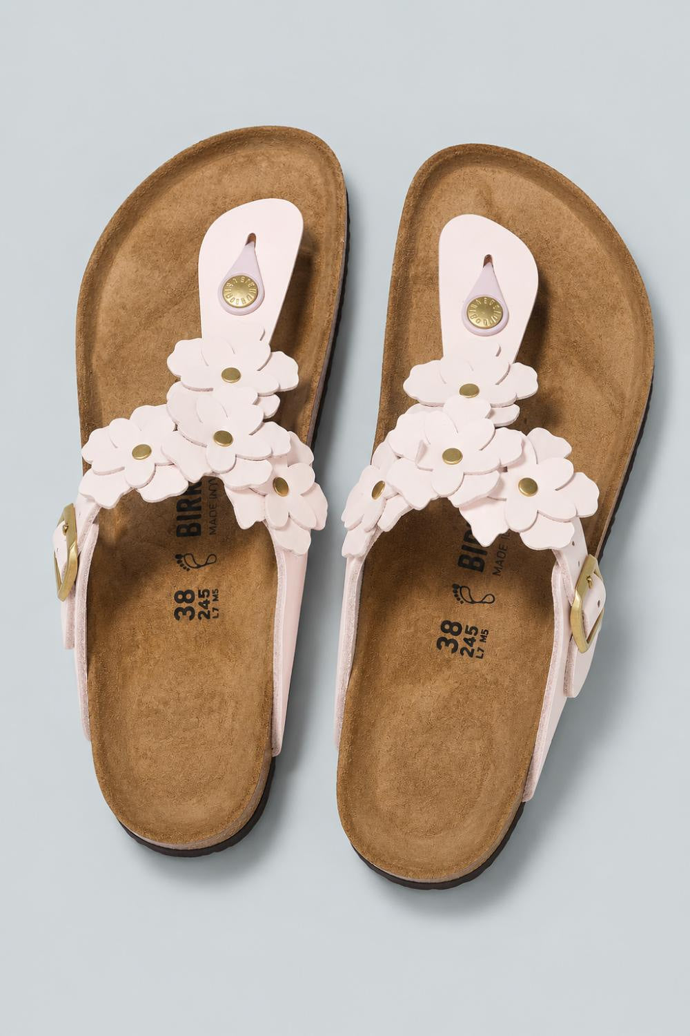 Women’s Gizeh Flowers Thong Sandals - Pink - 10 10.5 US / 41 EU - Sandal