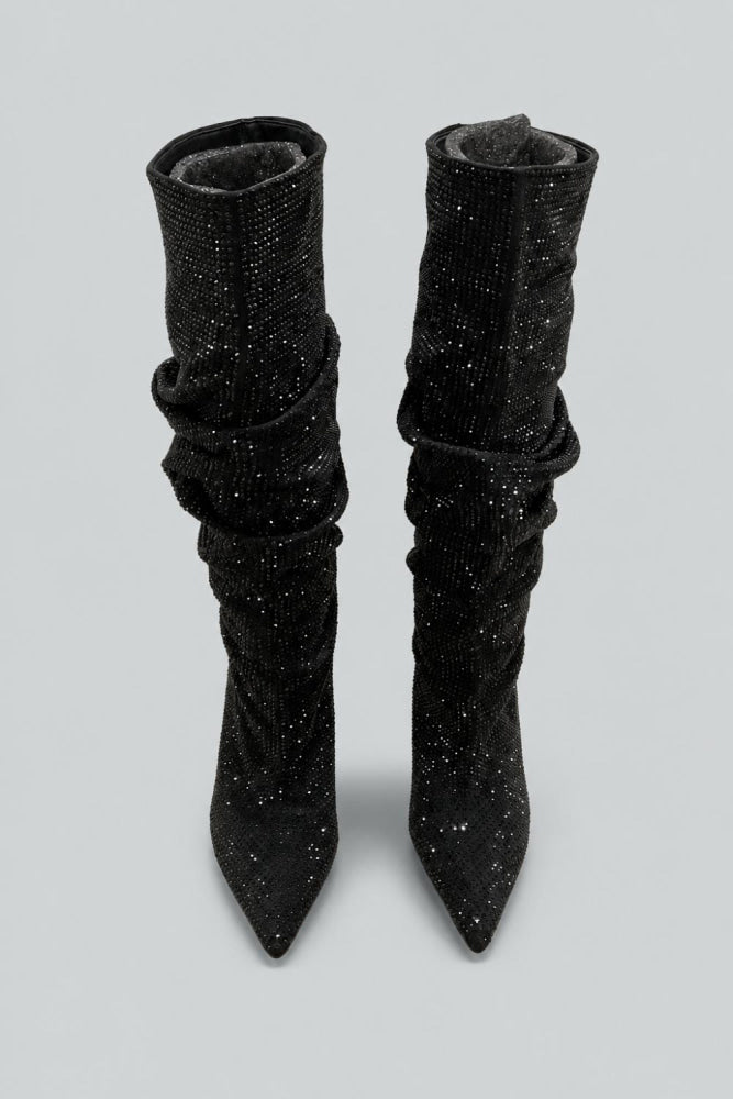 Women’s Glam Slouch Boots Exclusive - Black - 9.5 - Boots