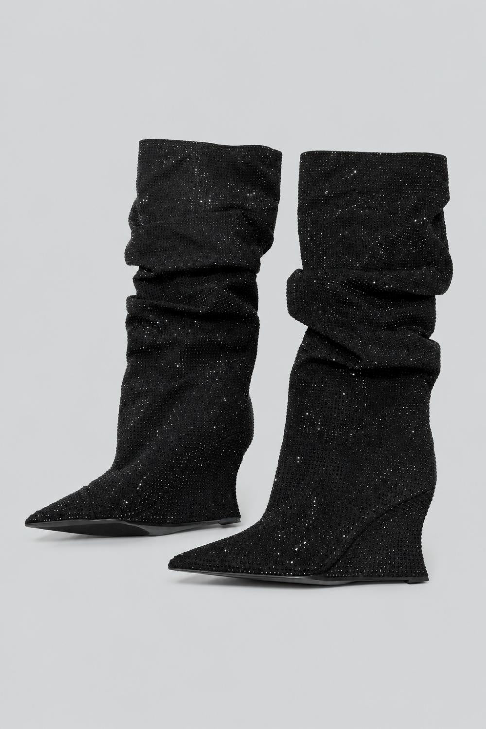Women’s Glam Slouch Boots Exclusive - Black - 9.5 - Boots