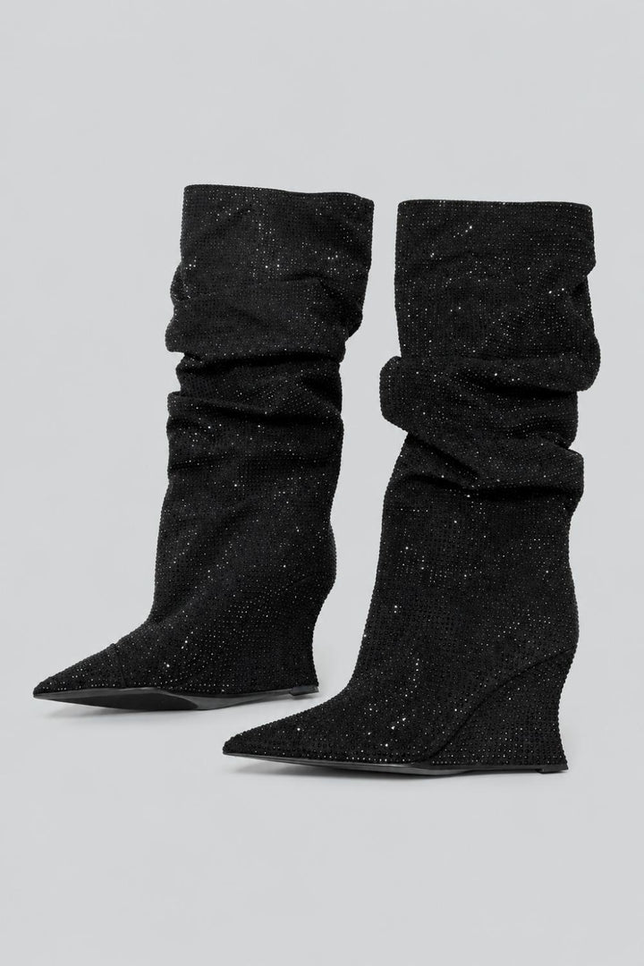 Women’s Glam Slouch Boots Exclusive - Black - 9.5 - Boots