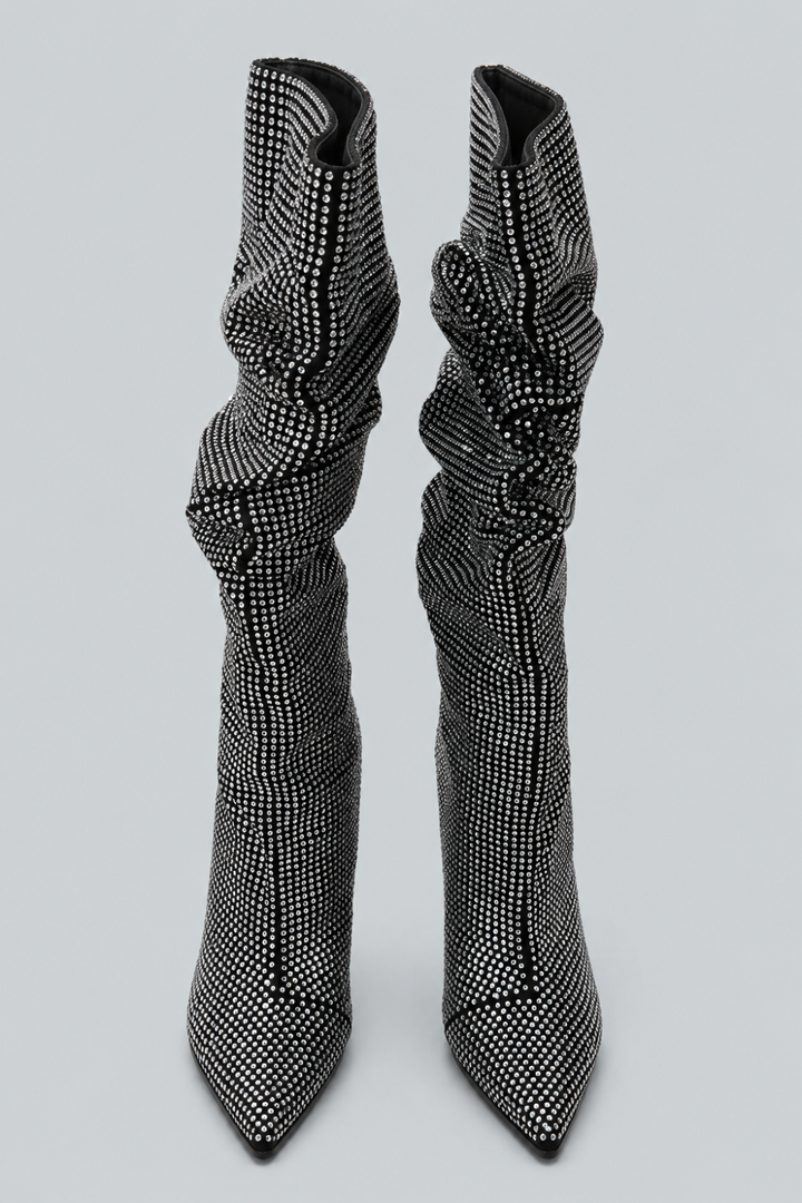 Women’s Glam Slouch Boots Exclusive - Silver - Boots