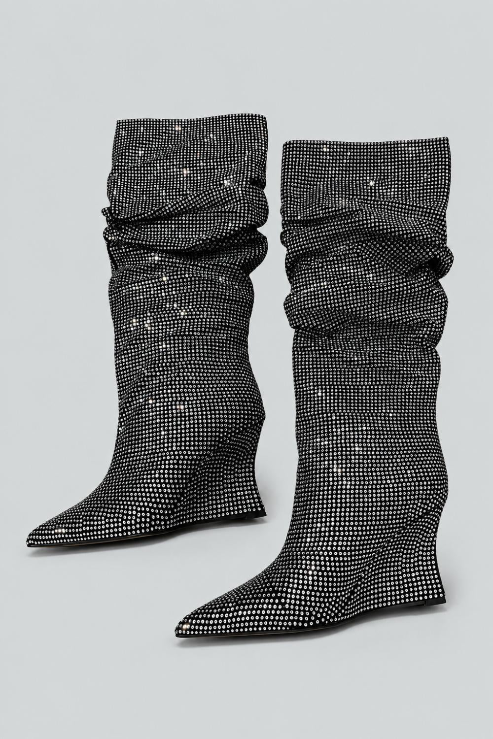 Women’s Glam Slouch Boots Exclusive - Silver - Boots