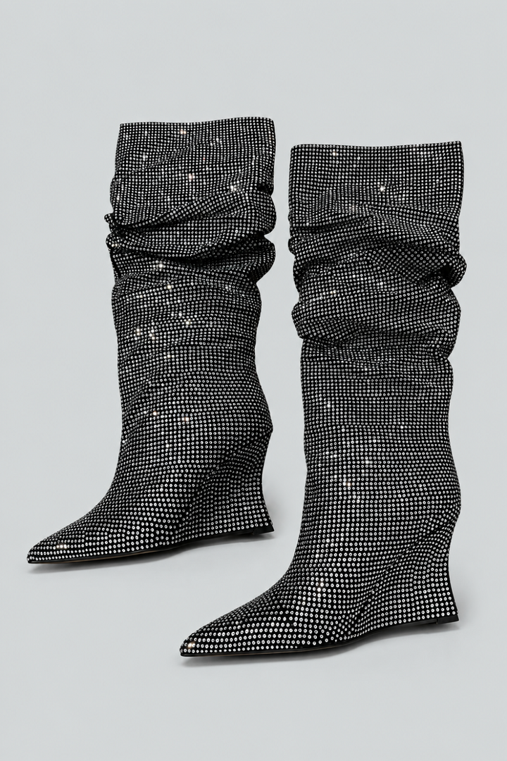 Women’s Glam Slouch Boots Exclusive - Silver - Boots