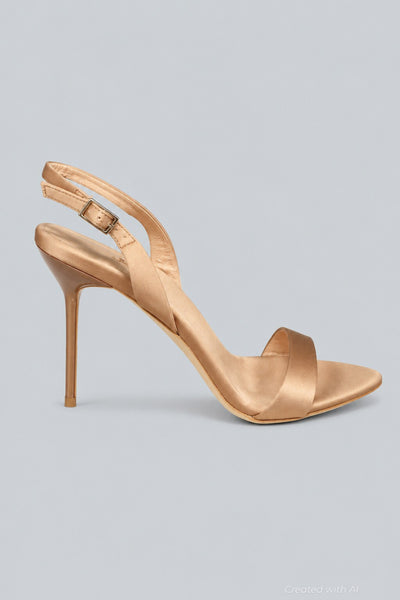 Women’s Go Getter Slingback Sandals - Natural Satin - Slingback