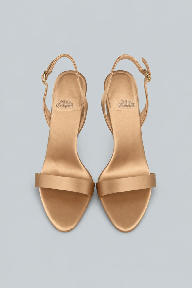 Women’s Go Getter Slingback Sandals - Natural Satin - Slingback